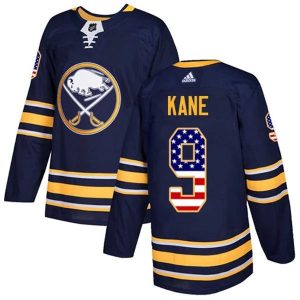 Kinder Buffalo Sabres Eishockey Trikot Evander Kane 9 Navy USA Flag Fashion Authentic